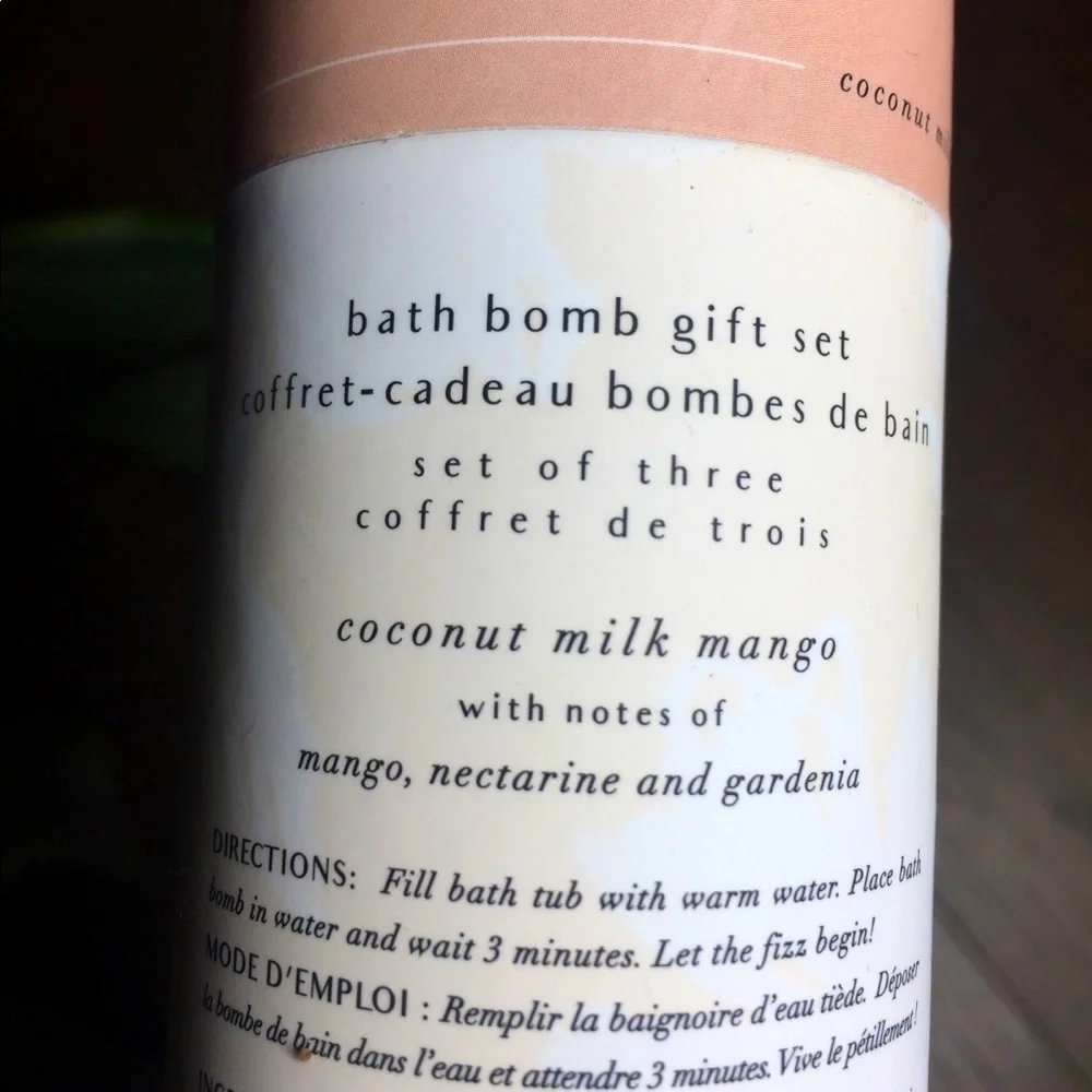Coconut Milk Mango Bath Bomb Gift Set